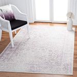 SAFAVIEH Adirondack Collection ADR109U Oriental Distressed Non-Shedding Entryway Living Room Foyer Bedroom Accent Area Rug 3' x 5' Ivory/Lavender