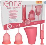 enna Cycle Easy Size S - 2 Mounting Cups + Applicator + Steriliser and Transport Box