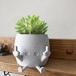 SXIDPDA Smiling Plant Pot with Midd