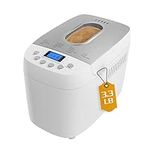 Davivy 3LB Bread Maker Machine with 2 Dough Kneading Paddle Dough Maker,15-in-1 Automatic Bread Machine Nonstick Bowl For Bread, Jam& Yogurt, 3 Loaf Sizes and 3 crust settings（silver）