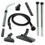 SPARES2GO Hoover Hose Tool Brush Kit for Numatic Hetty HET200 HET200a HET200A2 Vacuum Cleaner (1.8m)