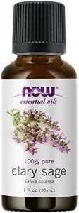 NOW Essential Oils, Clary Sage Oil, Focusing Aromatherapy Scent, Steam Distilled, 100% Pure, Vegan, Child Resistant Cap, 1-Ounce