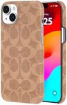 Coach Signature Canvas Slim Wrap iPhone 15 Case/iPhone 14 Case/iPhone 13 Case, Compatible with Wireless Charging - Signature Tan