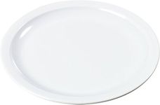 Carlisle FoodService Products Kingline Plastic Bread Plate, Butter Plate, Melamine Plate for Catering, Restaurants, 5.5 Inches, White, (Pack of 48)