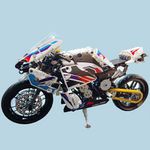 Generic 1000 RR Motorcycle Display Model Building Block Kit for Adults,Super Racing Motorcycle Collectible Model,STEM Toys for Kids 6-12,Gift Idea for Adults and Motorcycle Lover,589PCS