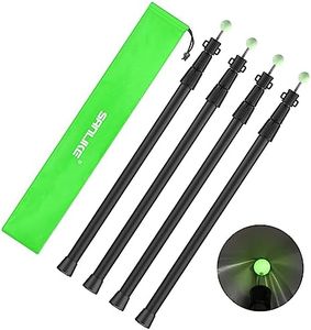 SANLIKE Telescoping Tarp Poles Tent Poles, 96" Aluminum Canopy Poles Extendable Pole for Awning Shelter Camping Backpacking Hiking Picnic, Set of 4