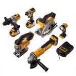 DeWalt DCK694P3 18V Brushless 6 Piece Kit, Black/Yellow