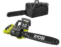 Ryobi 18 in. HP 40V Brushless Lithium-Ion Electric Cordless Battery Chainsaw + CASE (Tool-Only) BATTERY AND CHARGER NOT INCLUDED