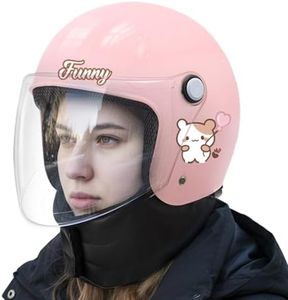 Helmet for Electric Bike,Windproof Removable Neck Warmer - Bicycle Helmet - for Men Women Youth Winter Motorcycle Skateboard Snowboard Road Cycling Riding