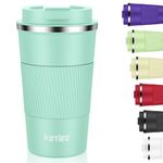 KETIEE Travel Mug 12oz, Insulated Coffee Mug with Leakproof Lid, Travel Coffee Mug Vacuum Stainless Steel Double Walled Reusable Coffee Cup for Hot and Iced Coffee Tea Water