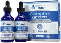 BioSource Labs Complex Diet Drops – Best Natural Drops for Men and Women (2 Bottle Pack) - 60 Day Supply