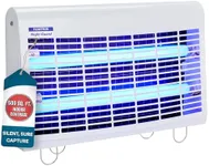 Flowtron Portable Indoor Fly Trap| Electric Insect Killer for Flies & Gnats with Dual Lure Method 30W UV Light & Pheromone Attractant | Sticky Strips, 500 Sq Ft for House & Restaurants