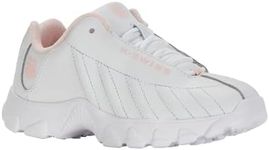 K-Swiss Kid's ST329 Sneaker, White/Heavenly Pink, 12 M