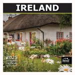 MICASA Ireland 2025 Hangable Monthly Wall Calendar | 12" x 24" Open | Thick & Sturdy Paper | Giftable | Nature Travel Castles | Explore the Emerald Isle