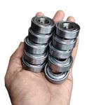 CYIDER 608zz Bearing (8x22x7 mm) - Pre-lubricated, Stable, Cost-Effective Deep Groove Ball Bearing for 3D Printers, Robots, DIY Projects, Magic Car Wheels, Panda, Skates, and More (16)