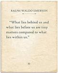Ralph Waldo Emerson - What Lies Beh