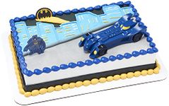 DecoPac Batman™ Into Action DecoSet®, Batman Cake Topper, Batmobile and Batman Pics 3-Piece Set