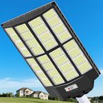 Willmind Solar Street Light Outdoor: Security Light, Commercial Light, 7200W, Remote Control and Motion Sensor, IP65 Waterproof, 6500K High Lumen, from Dusk to Dawn, for Yard, Parking Lot, Garage