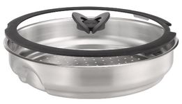 Tefal Ingenio Stainless Steel Steamer with Glass Lid