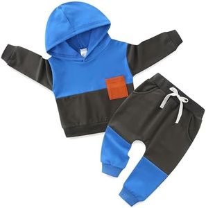 Toddler Baby Boy Clothes Set Letter Print Long Sleeve Sweatshirt Top Jogger Pants Cute Newborn Infant Fall Winter Outfit