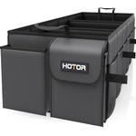 HOTOR Trunk Organizer - Car Organizer, Foldable Trunk organizer for SUVs & Sedans, Car Accessories, Tools, Sundries, 3 Compartments - Enlarged Size, Black