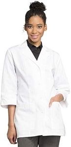 CHEROKEE Women's Scrubs 30" 3/4 Sleeve Lab Coat - White - X-Small