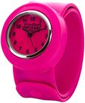 Popwatch Hot Pink Colour Wacky Watch ® Slap Strap Fast Fit Kids Childrens Silicone Band Unisex Instant Fit Any Size