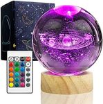 3D Solar System Crystal Ball Night 