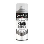 JENOLITE Stain Blocker Paint | WHITE | 400ml | Damp Seal Paint | Stain Block Spray Paint | Damp Paint & Anti Mould Paint For Walls & Ceilings | Immediately Block Stains, Mould & Mildew