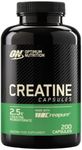 Optimum Nutrition Creatine Capsules with 2500 mg of Unflavoured Creatine Monohydrate per Serving, Creatine Food Supplement Capsules to support performance, 100 Servings, 200 Capsules