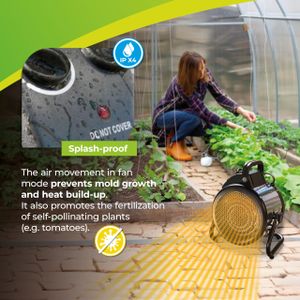 BioGreen Electric Greenhouse Heater – Portable Plant Warmer