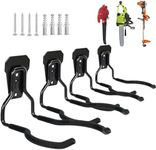 Garden Power Tool Hanger,Garage Wall Hooks,Heavy Duty Storage Hooks,Metal Garden Strimmer Hanger,String Trimmer Hanger Bracket Perfect for Garage Tool Organizers and Storage(4PCS)