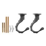 Uotyle Swag Ceiling Hooks for Hanging Plants Heavy Duty with Hardware Set for Ceiling Installation Cavity Wall Fixing Bronze,Pack of 2