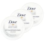 Dove Intensive Rich Nourishing Cream, 75ml Each, Pack of 3, Ultra-Hydrating and Restorative Moisturizer for Dry Skin, Deeply Nourishes and Replenishes Moisture, Enhances Skin Softness and Smoothness