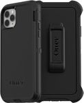 OtterBox iPhone 11 Pro Max Defender Series Case - BLACK, rugged & durable, with port protection, includes holster clip kickstand