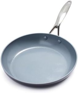 GreenPan Valencia Pro Hard Anodised Healthy Ceramic Non-Stick 26 cm Frying Pan Skillet, PFAS-Free, Induction, Oven Safe, Grey
