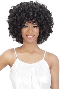 Vivica A Fox Hair Collection Roots Tight Rod Natural Baby Swiss Lace Front Wig, Color 1B, 11.1 Ounce