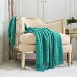 CREVENT Boho Crochet Throw Blanket 