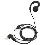 PROMAXPOWER 1-Wire C-Shape Swivel Earpiece Headset with PTT Button Mic Compatible with Motorola Two-Way Radio Walkie Talkies CP110, CP185, CP200, CLS1110, CLS1410, EP450, RDM2070D