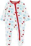 Mud Pie Baby Girl's Toddler Pajamas, Blue Valentine