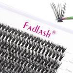 Individual Lashes Fadlash Cluster Eyelashes Extension 40 Root 0.07mm D Curl 8-15mm Mixed Length Eyelashes Individual Cluster Lashes Self-Application DIY Lashes Extensions