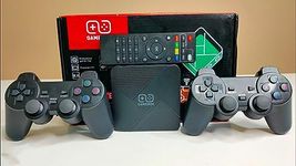 New World Video Game Box G5 WiFi 4K HD Super Console X 20+ Emulator 5600+ Games Retro TV Box Video Game Player for CPS, GB, GBA, GBC, MD, SFC, FC, N64, PS1, PSP and Atari Wireless Gamepad Controller