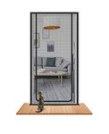 Cat screen Door Fits Door Size 90cm x 210cm, Reinforced Pet Proof Screen Door, Double Zip Mesh Door Curtain for Bedroom, Piano room, Balcony, Greenhouse