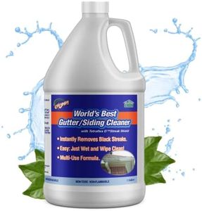 CHOMP! World’s Best Gutter Cleaner: Ultimate Gutter Cleaning Solution for All Types of Rain Gutters, Siding and Metal Trim - Instantly Clean Black Streaks, Filth, Dirt and More - 1 Gallon
