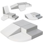 TODIBY 4-Piece Climbing Blocks - Soft PU Leather Baby Toy Set - Indoor Foam Play Equipment - Children's Crawling And Climbing Activity Blocks
