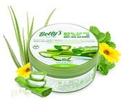 Bettys Nature 92% Aloe Vera Gel for Body - Paraben- - Face and Hands - for Cooling, Nourishes and Protects 300 ml