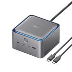 Anker Prime TB5 Docking Station, 14 Ports Thunderbolt 5 Docking Station with 140W Max Charging, 120Gbps Max Transfer, Ambient LED Lighting, Cooling System, Up to 8K Display for Thunderbolt 5/4 Laptops