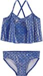 OshKosh B'Gosh Girls' Two-Piece Swimwear, Scallop Print, 5 Years