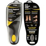 Frido Arch Support Rigid Insole for Flat Feet, Relieves Feet Pain, Plantar Fasciitis & Heel Spurs, Orthotic Inserts for Enhanced Stability, Trimmable Shoe Inserts, Large 9-11 UK, Pack of 1