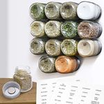 Glass Magnetic Spice Jars